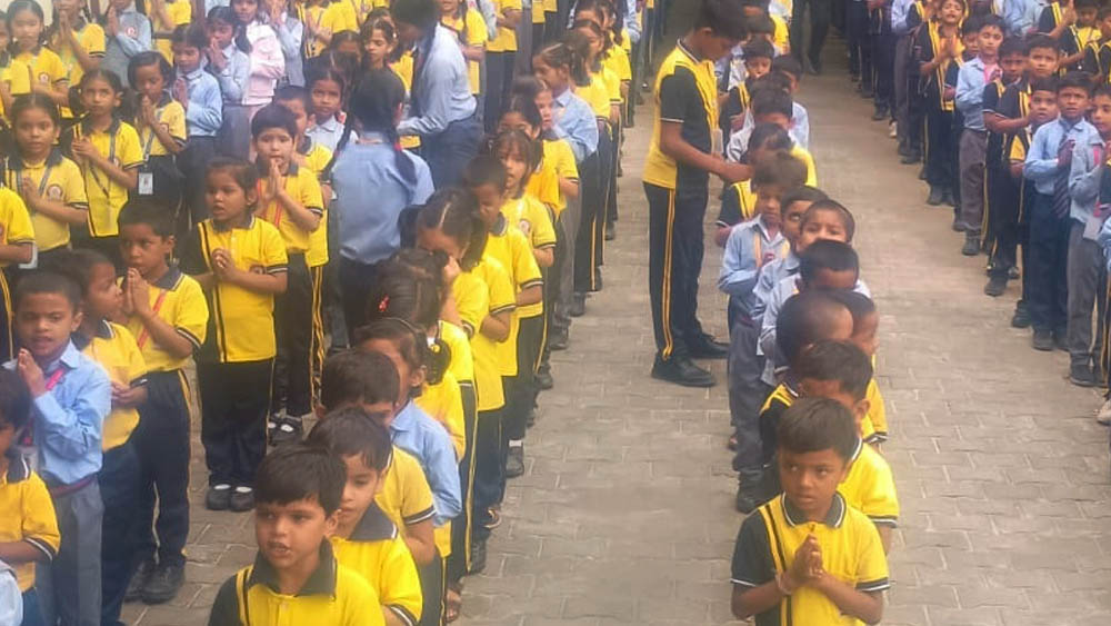 Students at TPS Ramaipur